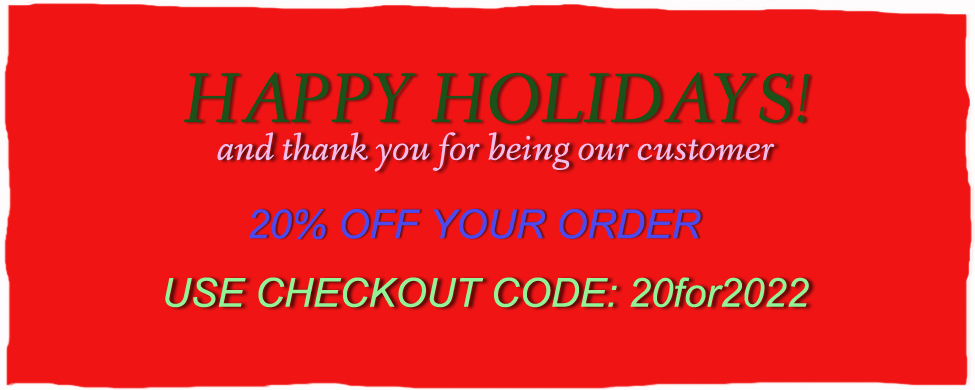 Holiday Sale 20% Off